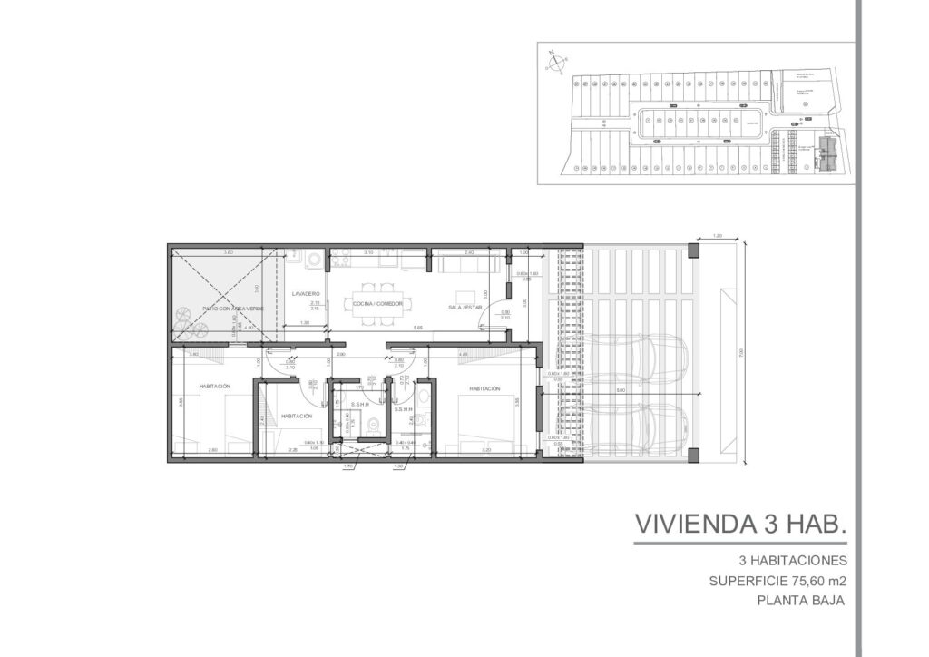 Yvyra Casas — צ׳אלה G · 75.60 מ״ר · 3 חדרי שינה