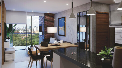 Villa Morra Flats — 2 חדרי שינה · סלון ופינת אוכל